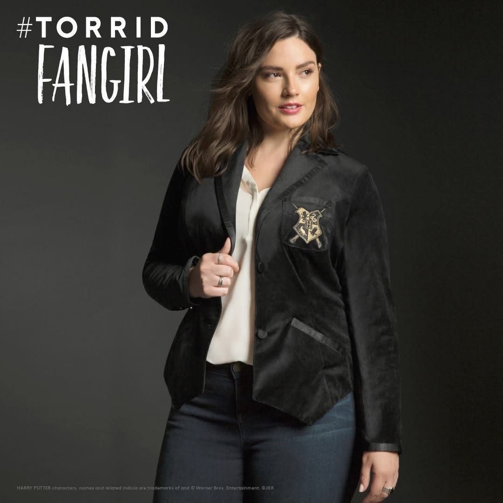 Torrid Harry Potter Velvet Blazer 1X Costume Holiday Party Office Academia